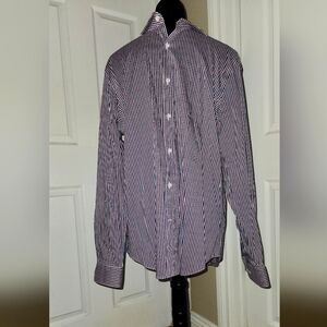 Michael Kors Slim Fit Stretch Dress Shirt Men's 16.5 34/35 Multi Check